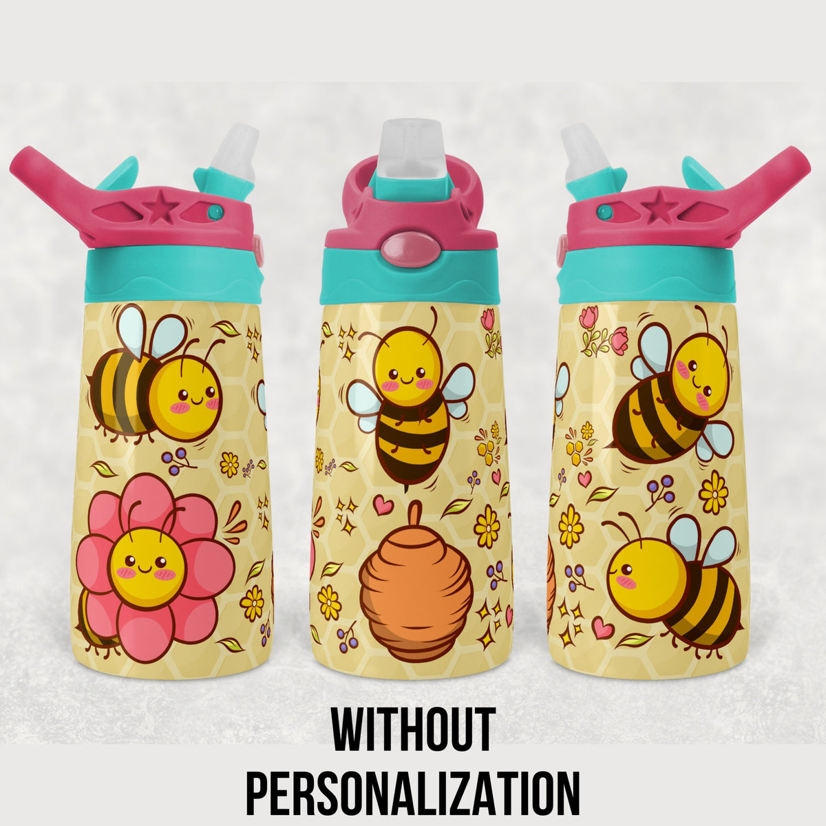 Honeybee, Flip Top, Sippy Cup, Spill Proof, Personalized, Kids Tumbler,  Training Cup, Water Bottle, Birthday Gift, Cup for Toddler, Beginner 