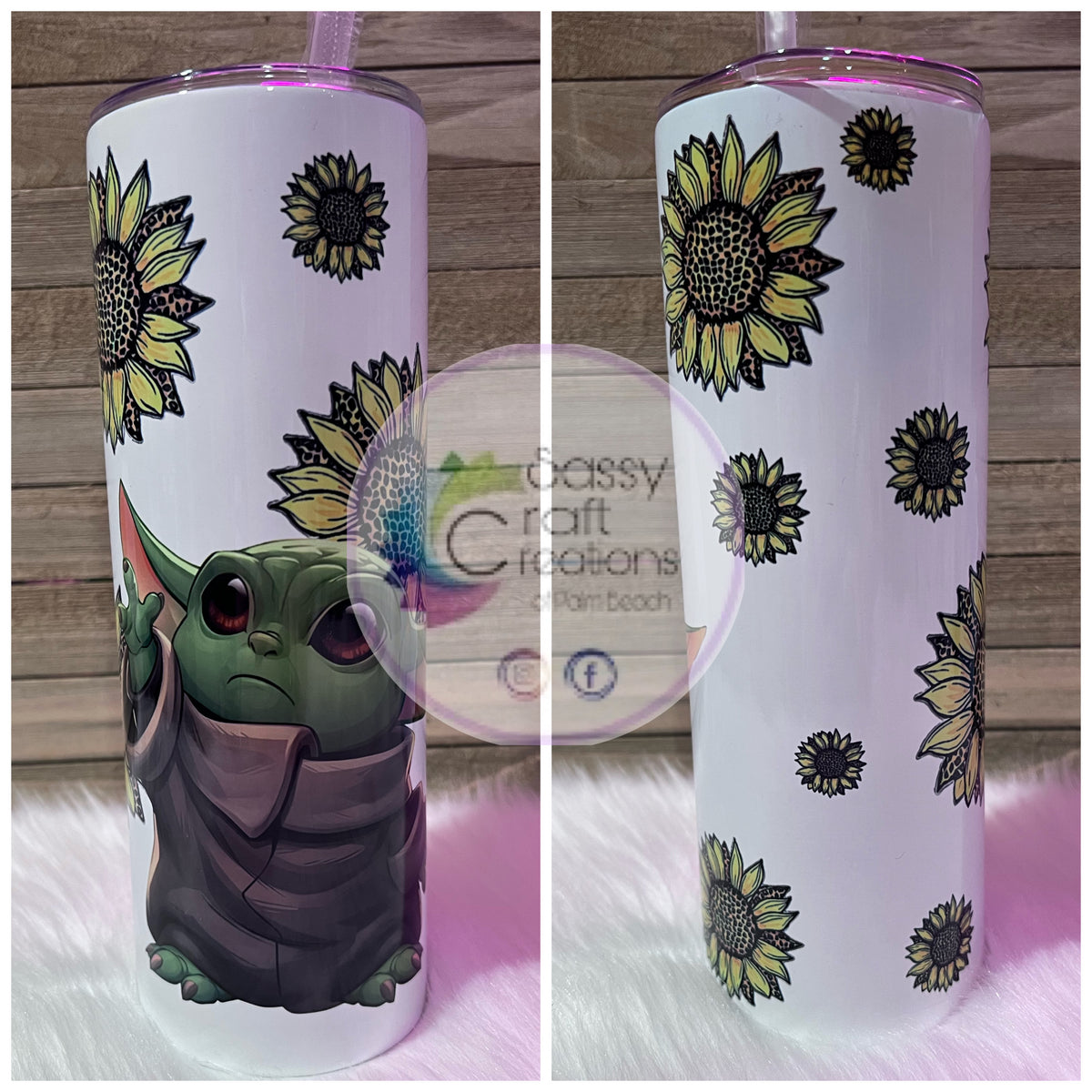 Baby Yoda Sublimation Tumbler