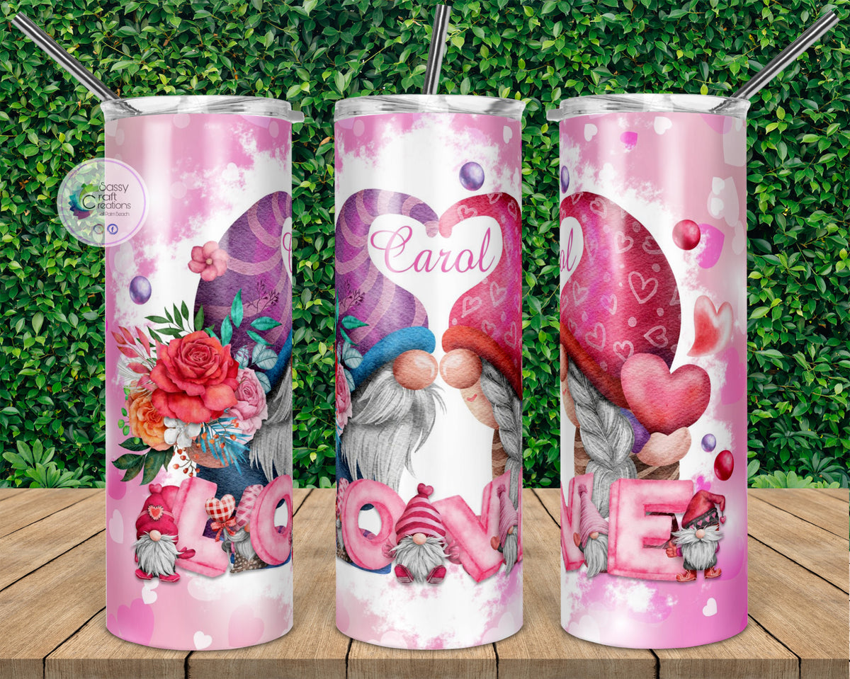 Gnome Valentine  20 Oz & 30 Oz Valentines Day Tumbler