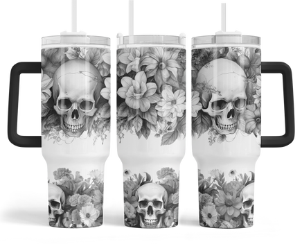 Skull Flower Tumbler – Southern Sass Apparel