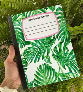 Monstera Leaves Composition Notebook