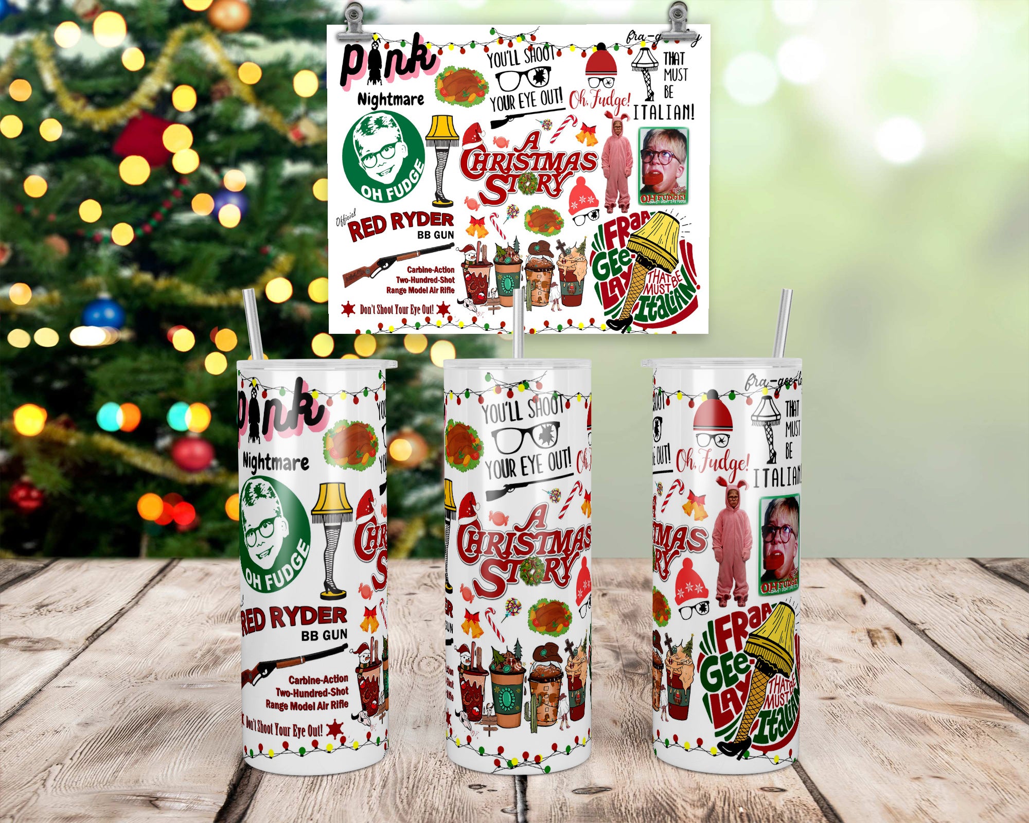 A Christmas Story Tumbler – Sara Hynes Designs