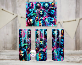 Jason Momoa Neon Tumbler