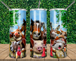 Happy Farm Animals Tumbler