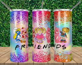 Friends 80s Cartoon Characters Tumbler