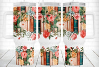 40 oz. Floral Books Tumbler