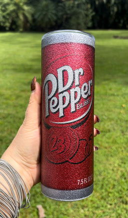 Dr. Pepper Tumbler/ Personalized Tumbler/ Glitter Tumbler/