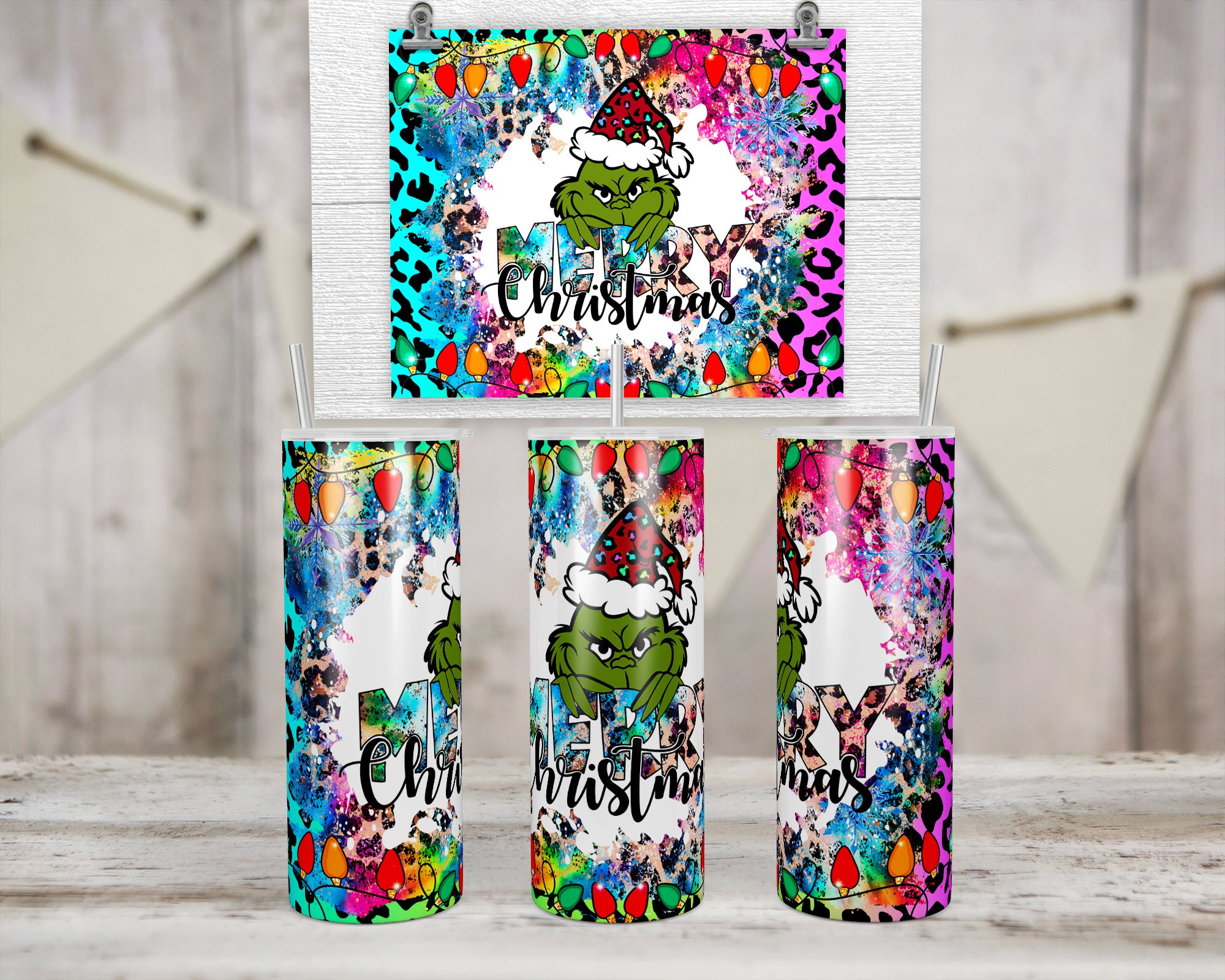 Grinch Merry F#cking Christmas Tumbler