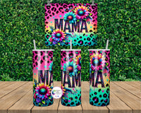 Mama | Floral Colorful Leopard