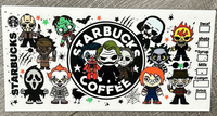 30 OZ. FLIP TOP | UVDTF STARBUCKS HORROR GUYS