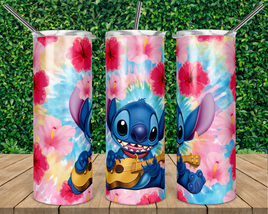 Stitch Playing Guitar Tumbler