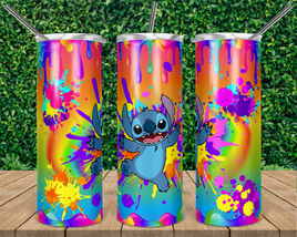 Stitch Neon Paint Splatter