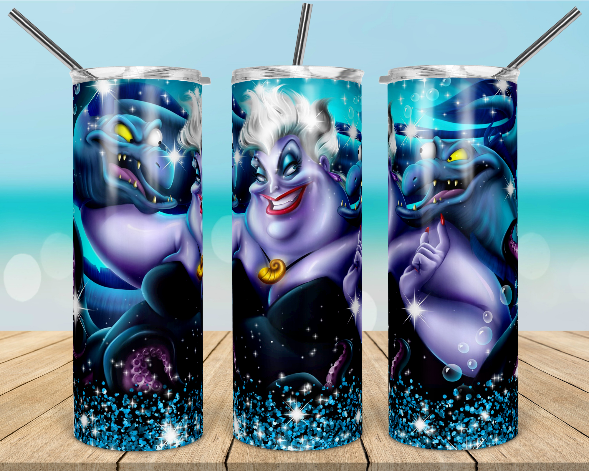 Little Mermaid 20 Oz Epoxy Tumbler