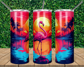 Neon Flamingo Tumbler