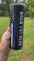 Back the Blue Police | Thin Blue Line Tumbler