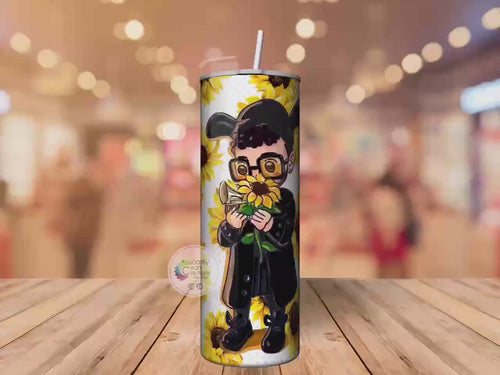 Bad Bunny Tumbler, Baby Benito Sunflower Tumbler