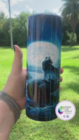 Wolf Tumbler | Howling Wolf Tumbler | Personalized!