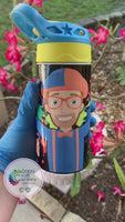 Blippi Spill-proof Flip-top Sippy | Personalized!