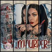 On Mondays We Talk Murder Tumbler | Bailey Sarian Tumbler