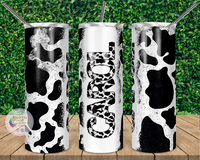 Cowhide Tumbler | Cow Print Tumbler | Personalized!