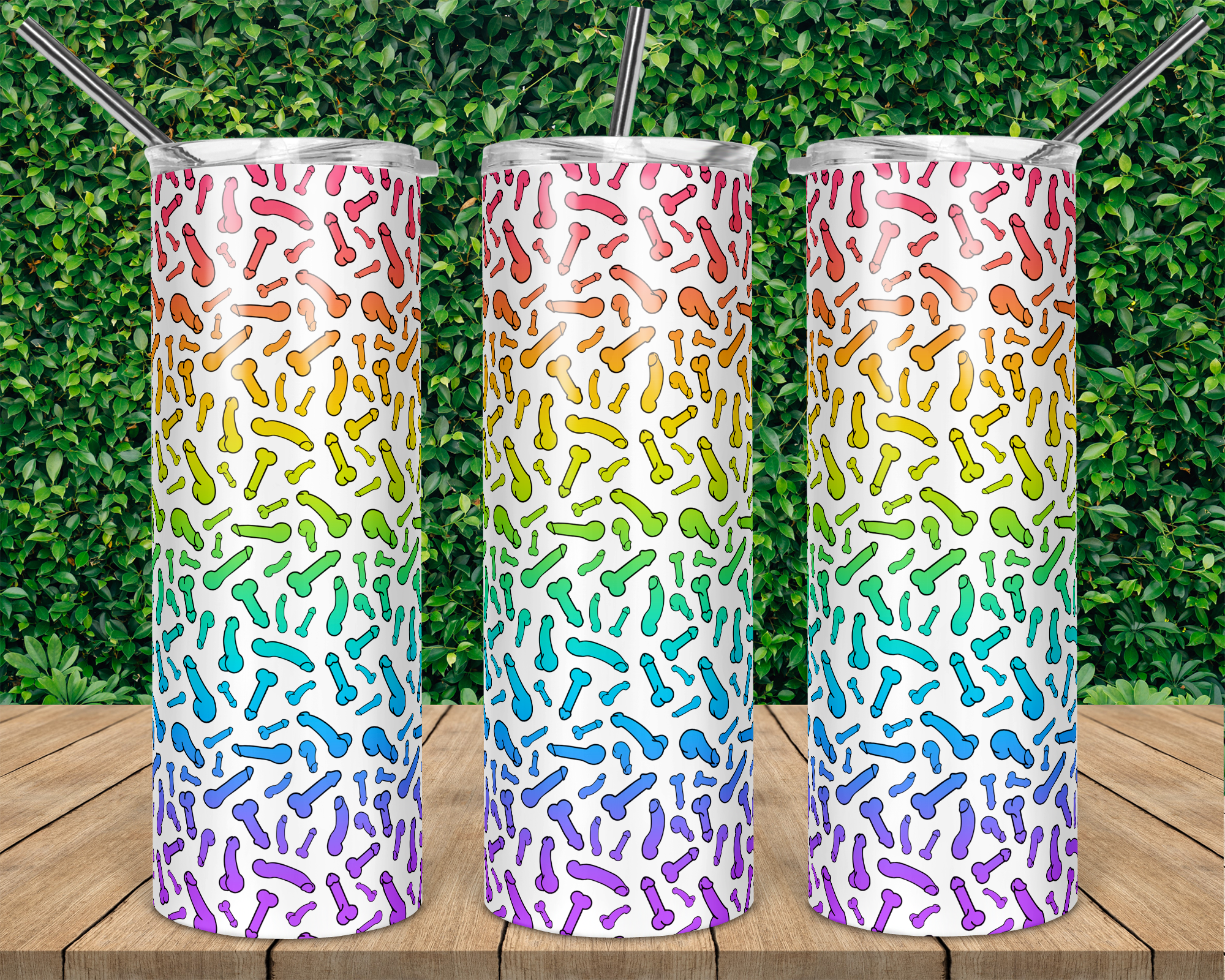 Rainbow LV Tumbler Sassy Craft Creations