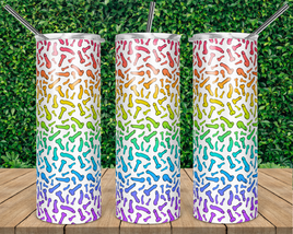 Pastel Pecker Rainbow Tumbler