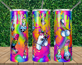 Rainbow Unicorn Peckers Tumbler