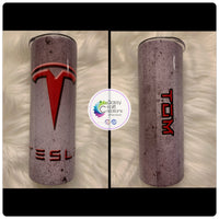 30oz Tesla Tumbler Personalized Tesla Insulated Tumbler Tesla Cups Tesla  Gifts White Black Blue Pink Red or Gray Personalized Gift 