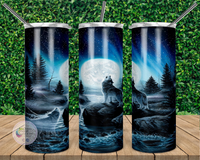 Wolf Tumbler | Howling Wolf Tumbler | Personalized!