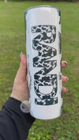 Cowhide Tumbler | Cow Print Tumbler | Personalized!