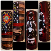 Firefighter Tumbler with Emblem