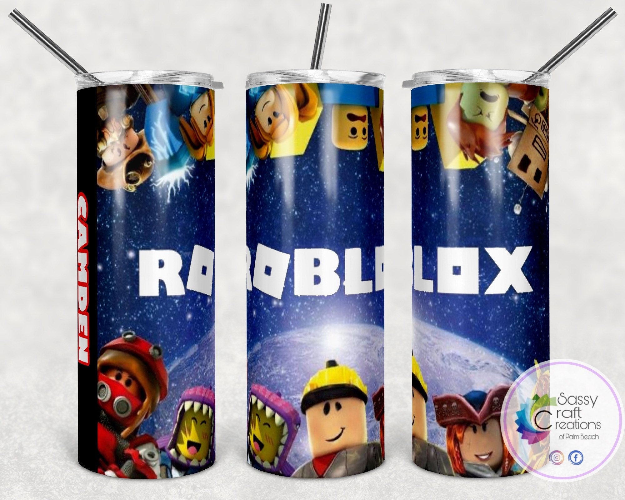 Roblox Tumbler, Design #2, Personalized