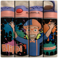 Blippi Spill-proof Flip-top Sippy | Personalized!