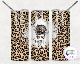 Mom Life Leopard Cheetah Tumbler