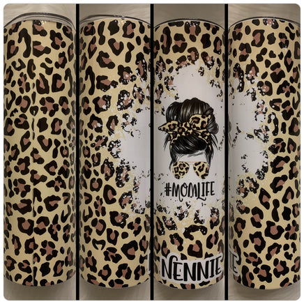 Mom Life Leopard Cheetah Tumbler| Personalized!