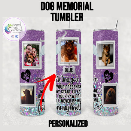 Dog Memorial Tumbler Personalized