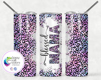 Blessed Mama Cheetah Tumbler Cup