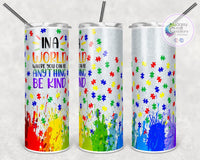 Autism Awareness Tumbler Cup