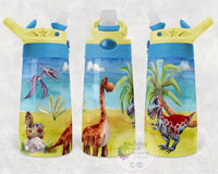 Dinosaur Spill-proof Flip-top Sippy | Personalized!