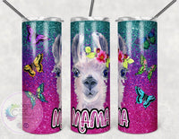 Mama Llama Butterfly Tumbler Cup