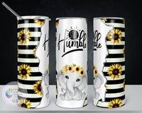 Stay Humble Sunflower Elephant Tumbler