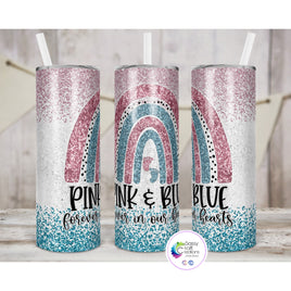 Infant Loss Awareness Tumbler | Pink & Blue Forever in Our Hearts