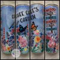 Ghee Ghee's Garden Tumbler Personalized