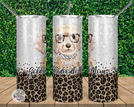 Cream Golden Doodle Mom Tumbler