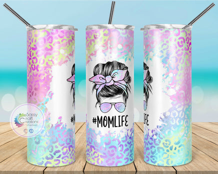 Mom Life Pastel Cheetah Tumbler