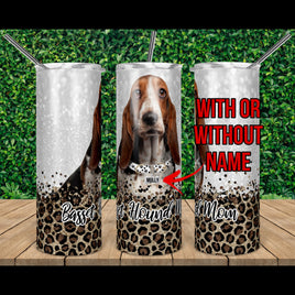 Basset Hound Personalized Tumbler Cup