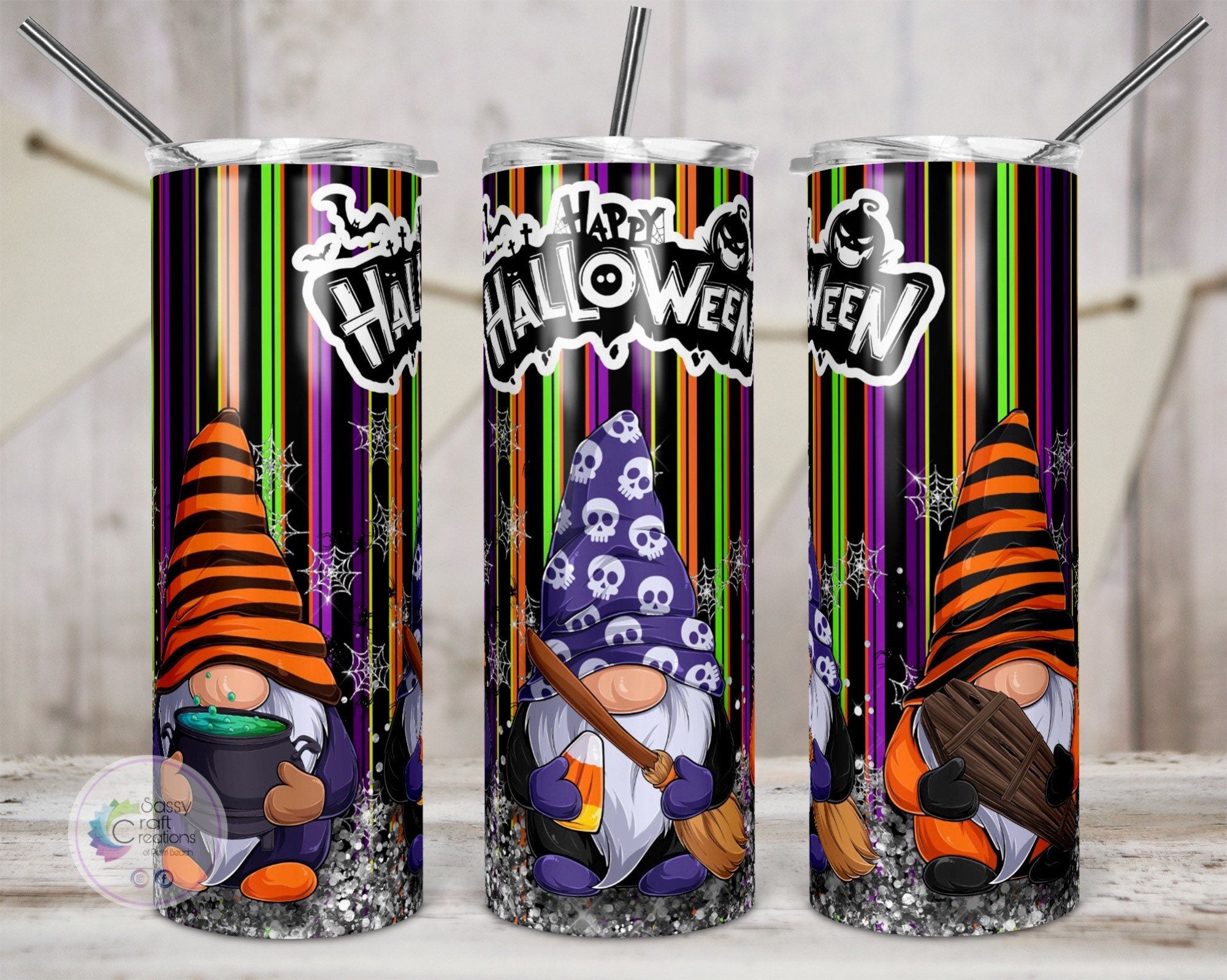 Halloween Straw Toppers Charms Happy Halloween Day Halloween