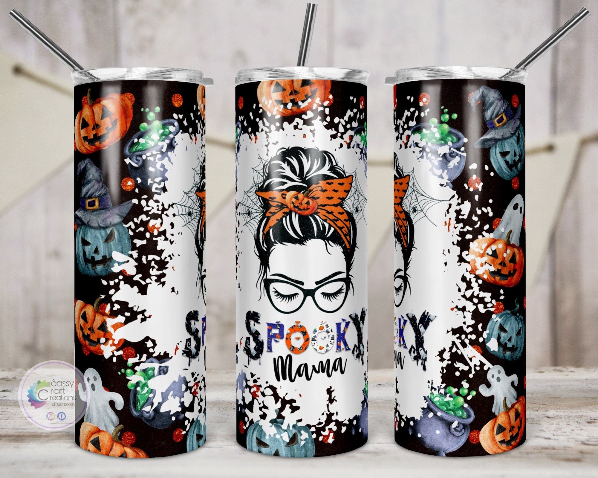 Spooky Mama tumbler shops