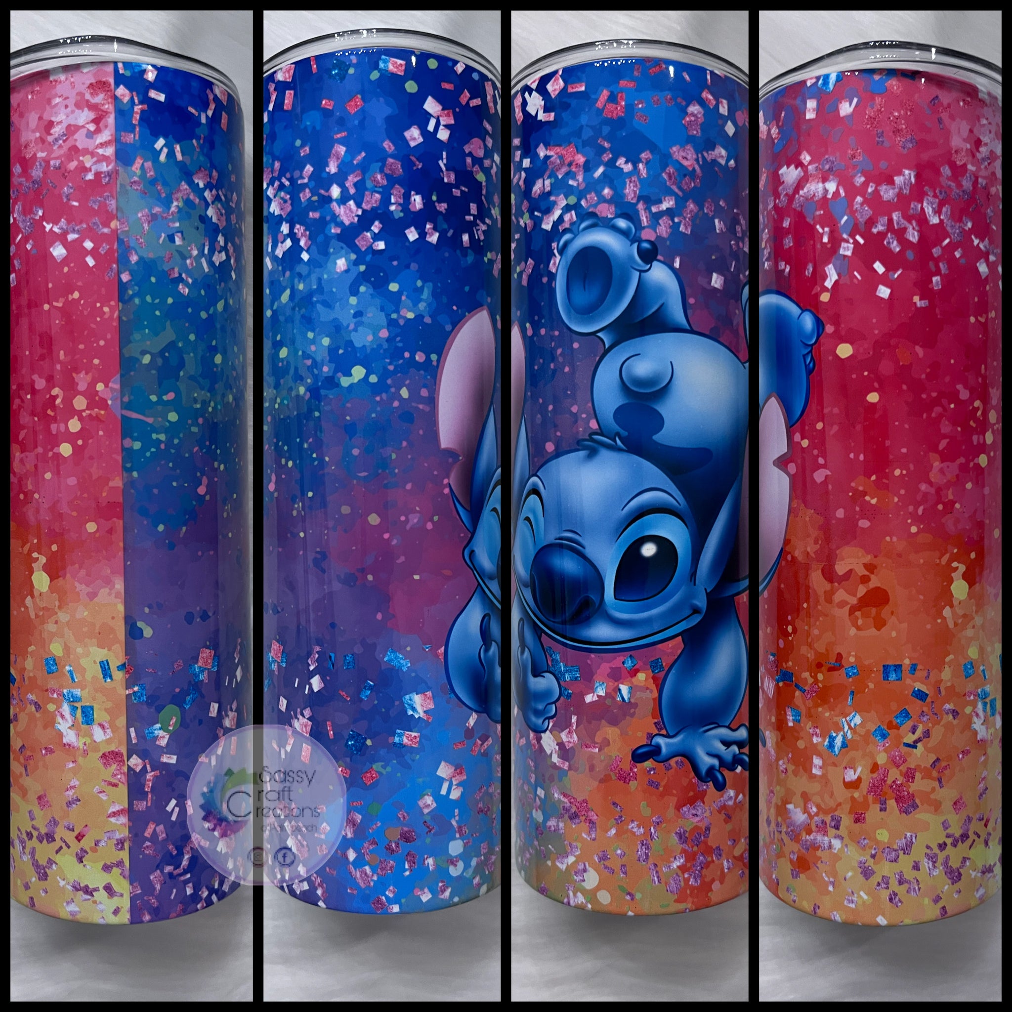 Stitch 20 Oz Tumbler, Stitch Glitter, Lilo and Stitch, Stitch