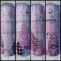 Pink Christmas GnomeTumbler